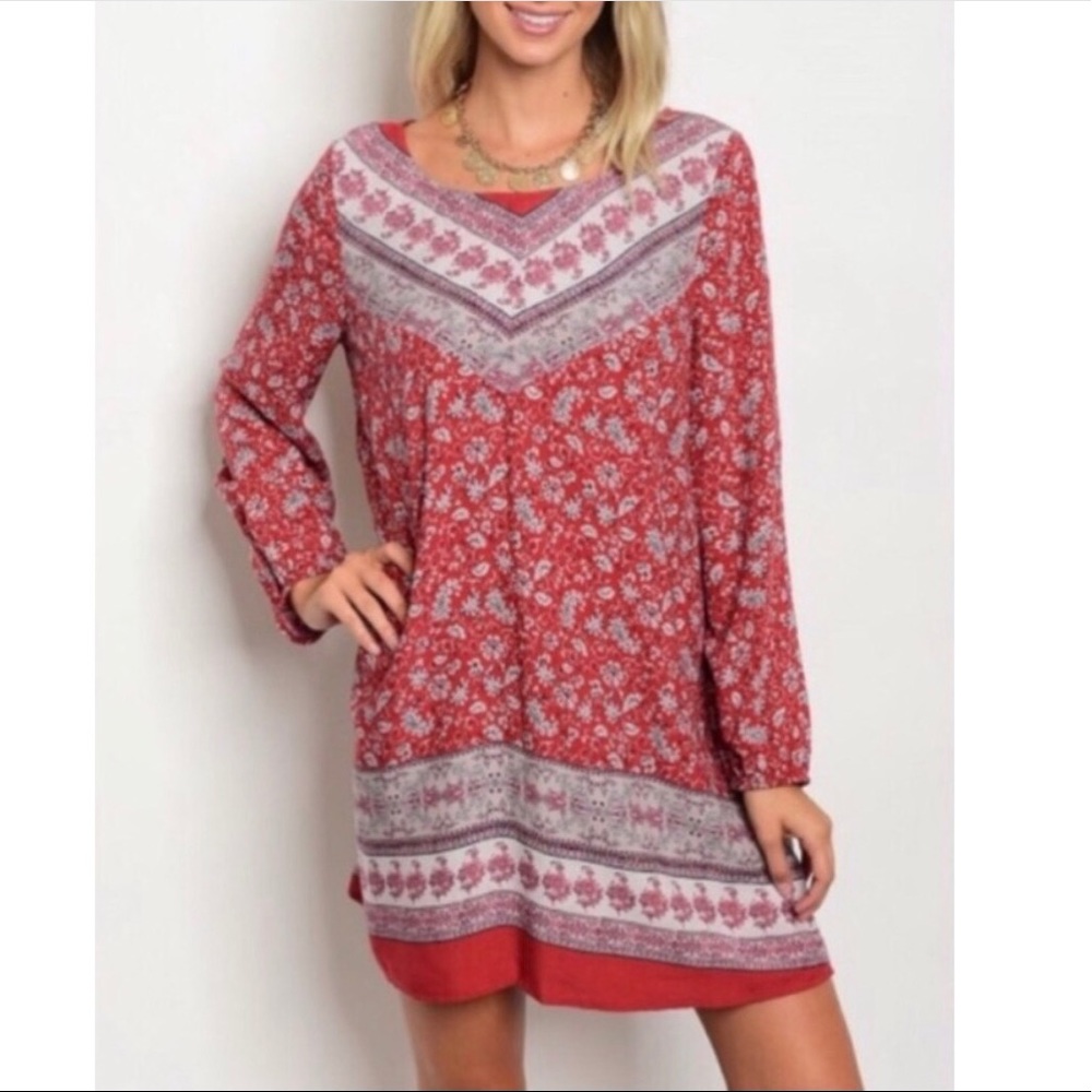 TASSELS N LACE Boho Chic Floral Gypsy Dress